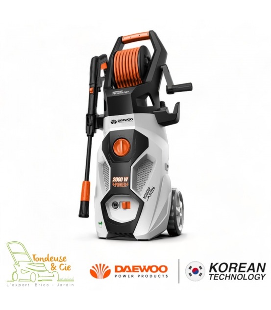 Nettoyeur haute pression daewoo 2000 w - 160 bars, raccord rapide, accessoires - dax160-2000w-hrl