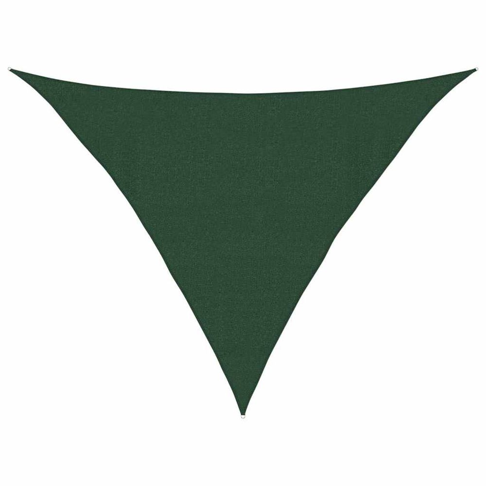 Voile d'ombrage 160 g/m² vert foncé 4x4x5,8 m pehd