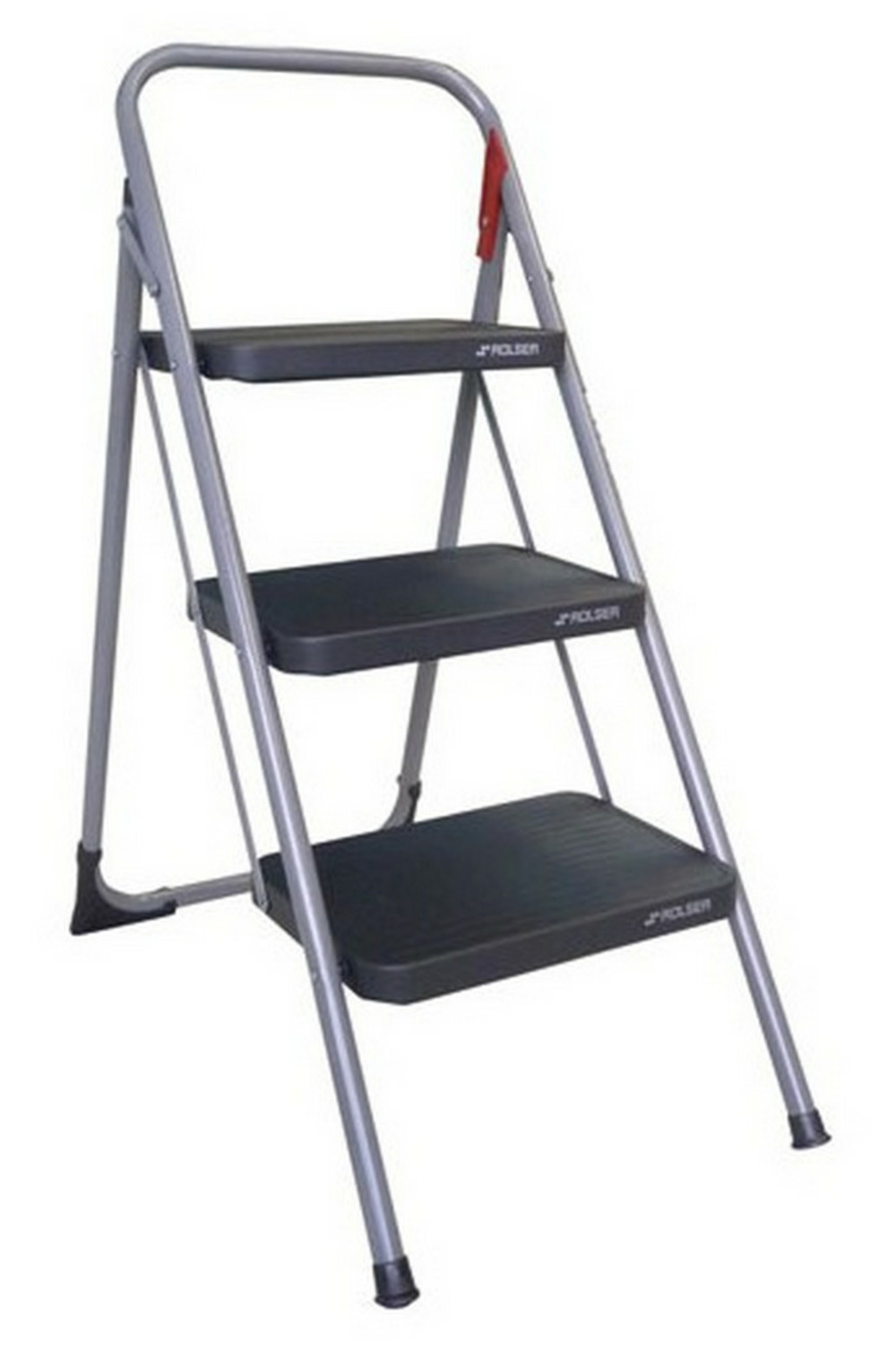 Escabeau marche pied 3 marches noir - m11nr