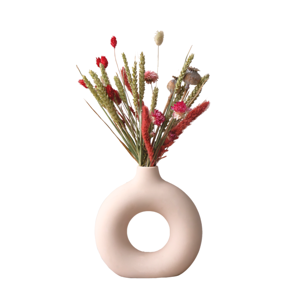 Fleurs séchées - bouquet 'pink cocktail'