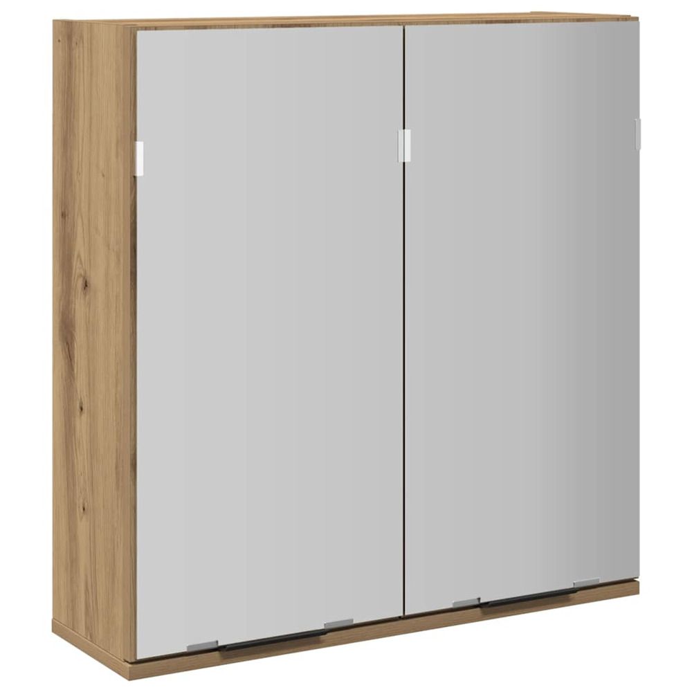 Armoire à miroir de salle de bain chêne artisanal 64x20x66,5 cm