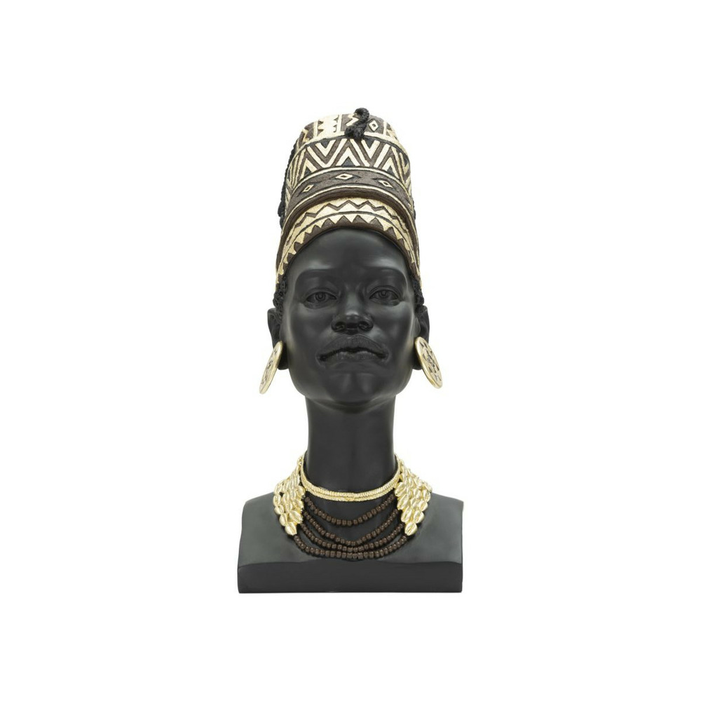 Statuette tête femme coiffe 