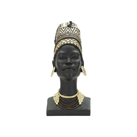 Statuette tête femme coiffe