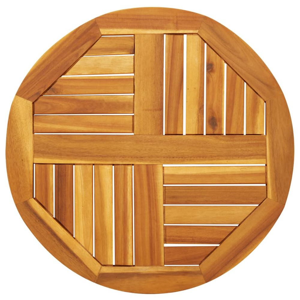 Dessus de table ø60x2 cm rond bois massif d'acacia