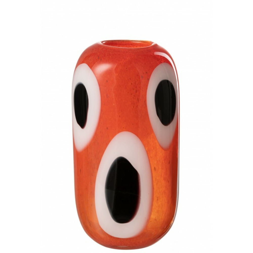 Vase en verre multicouleur 16x12x33 cm Truffaut