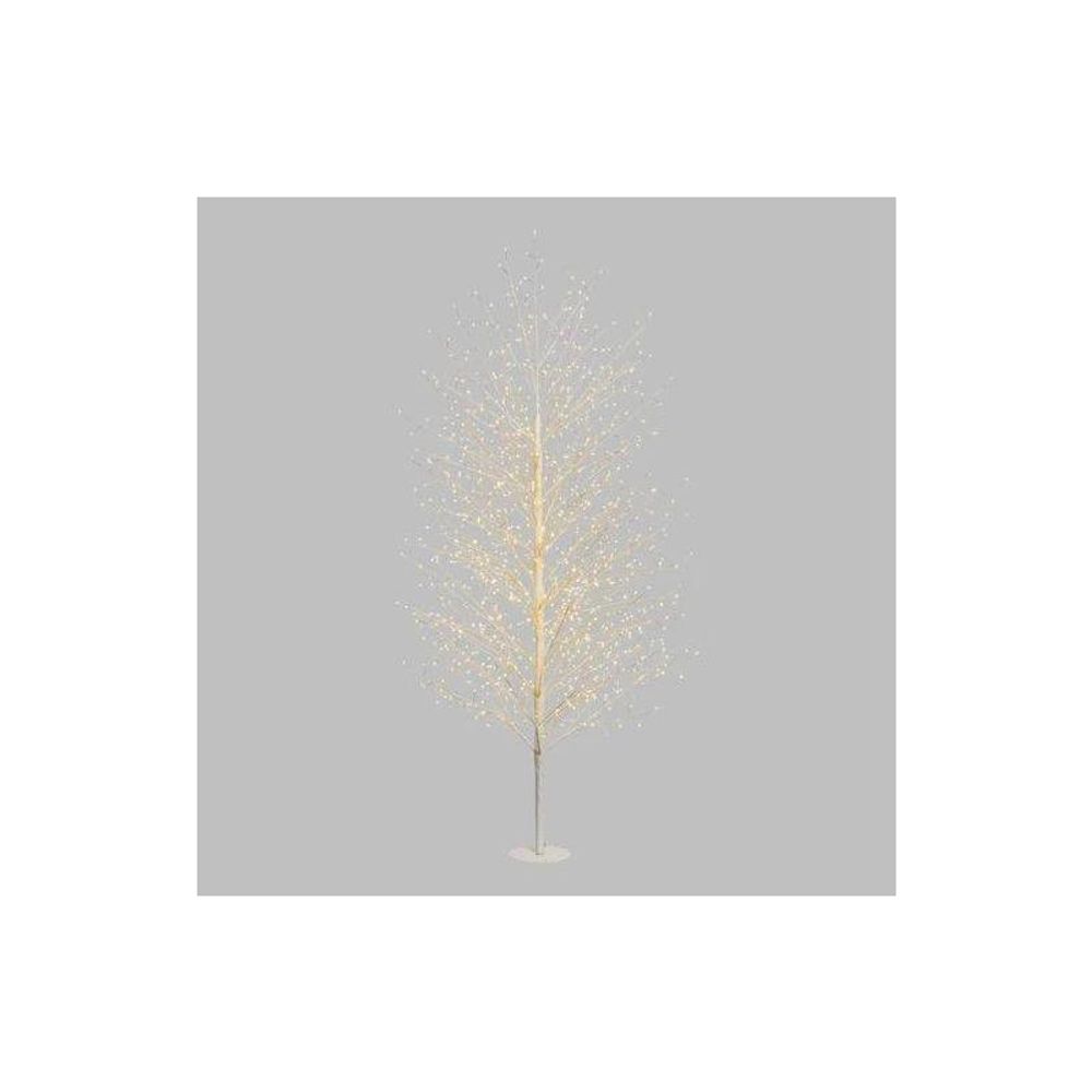 Arbre lumineux tilia blanc h200cm 1120 microled flashled blanc chaud scintillant ø110cm lotti