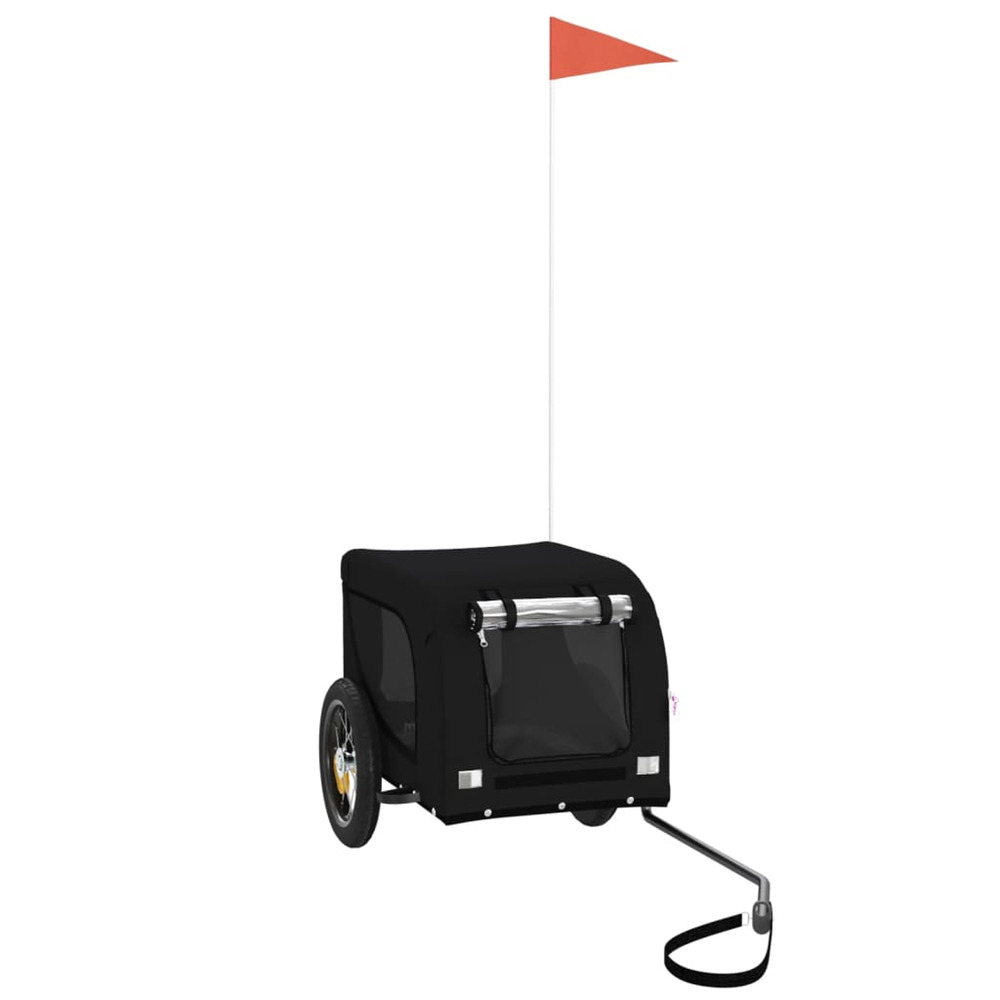 Remorque de vélo pour animaux de compagnie noir