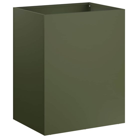 Cache-pot de jardin vert olive 40 x 30 x 40 cm