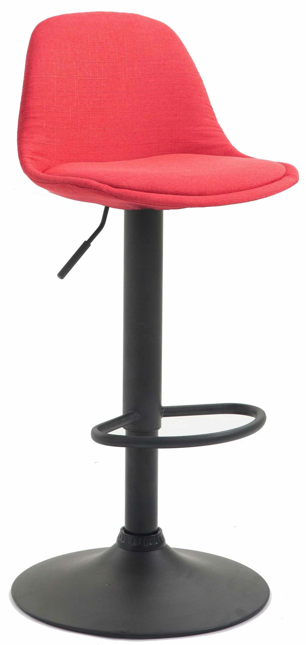 Tabouret de bar kiel tissu noir