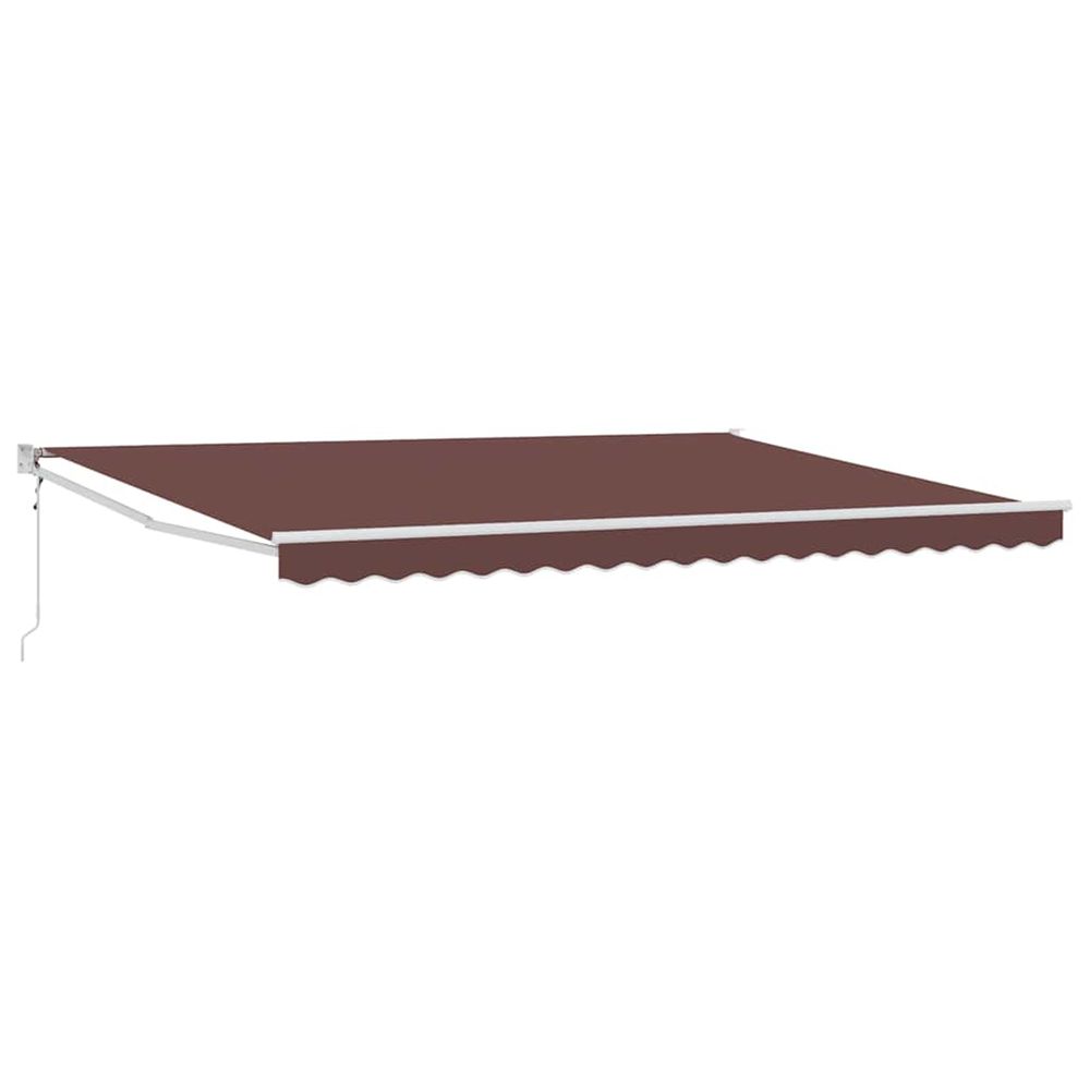 Auvent rétractable automatique marron 450x300 cm