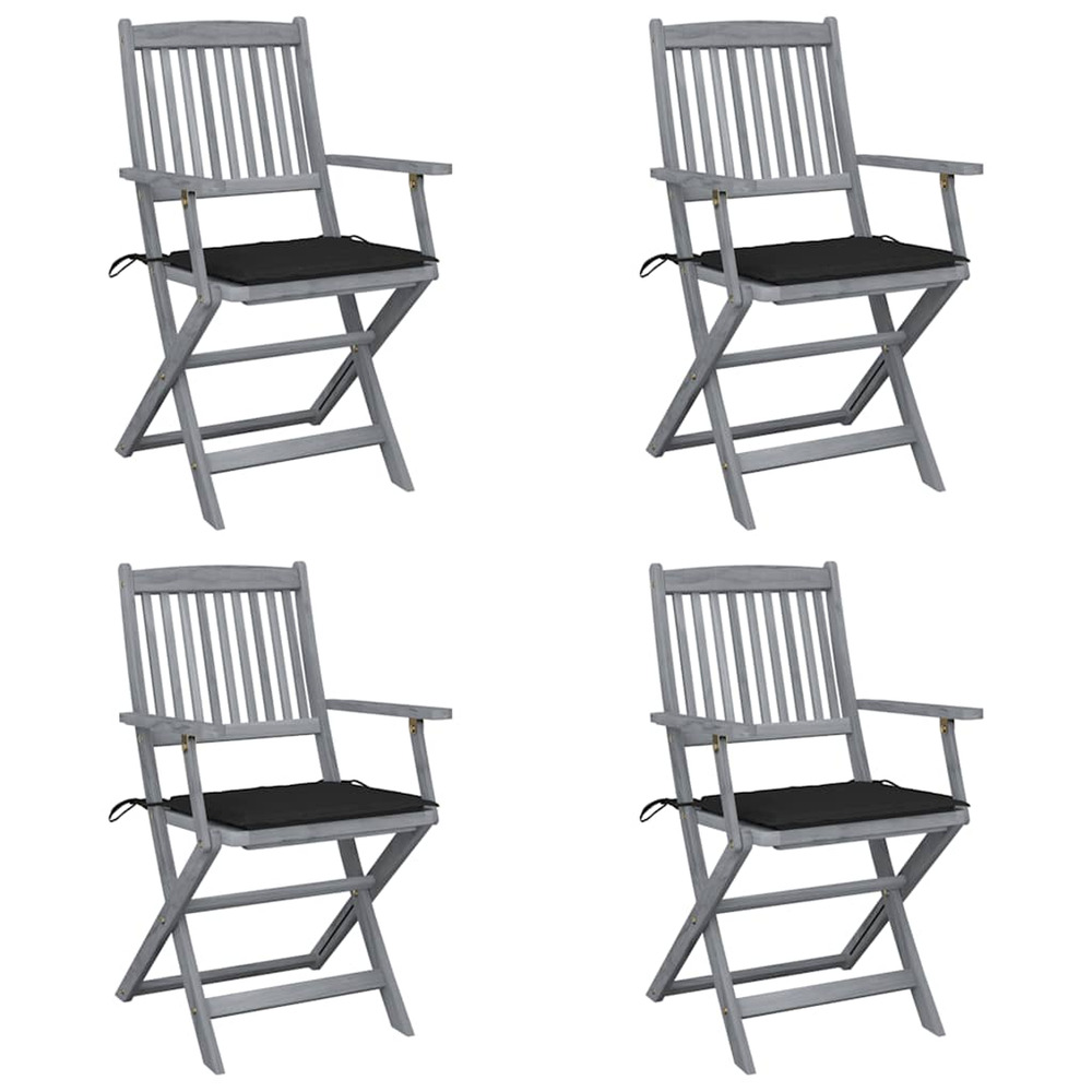 Chaises pliables d'extÃ©rieur 4 pcs