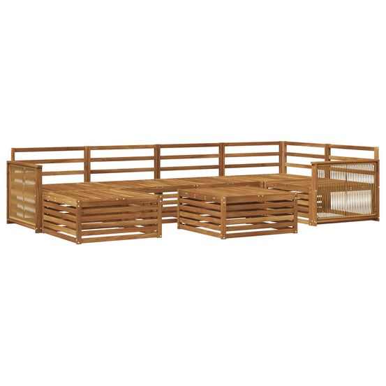 Ensemble de canapés d'extérieur 7 pc naturel