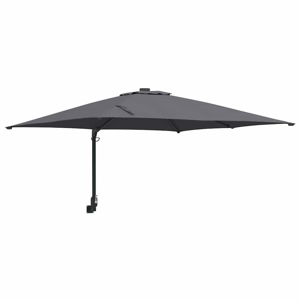 Parasol de jardin 248,5 x 247,5 x 160 cm polyester et acier