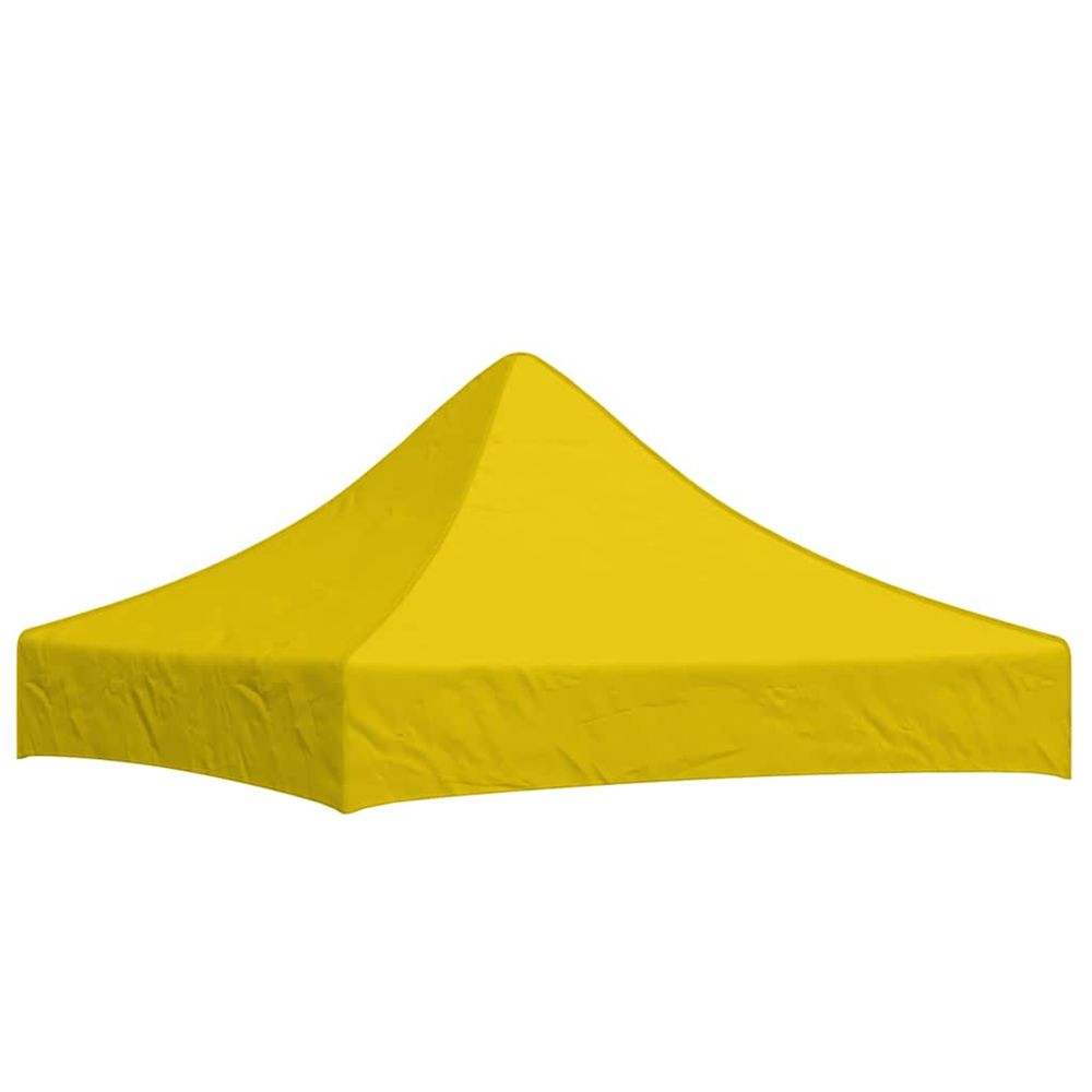 Toit de tente de réception 2x2 m jaune 270 g/m²