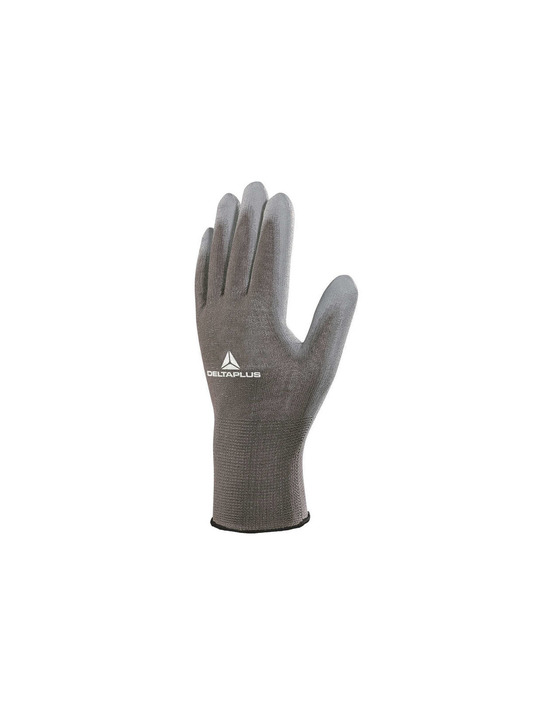Gant tricot pes/pu gris 11