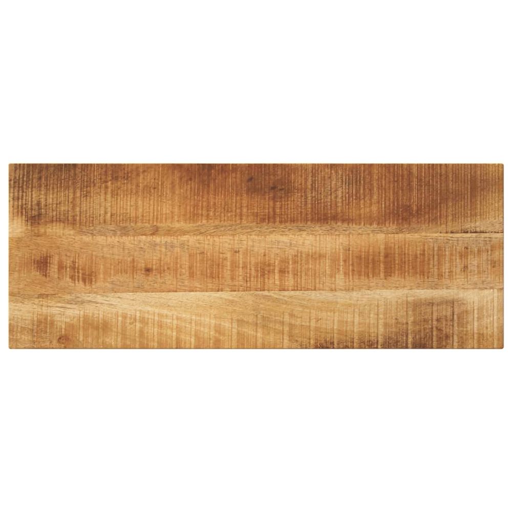Dessus de table rectangulaire bois massif de manguier brut