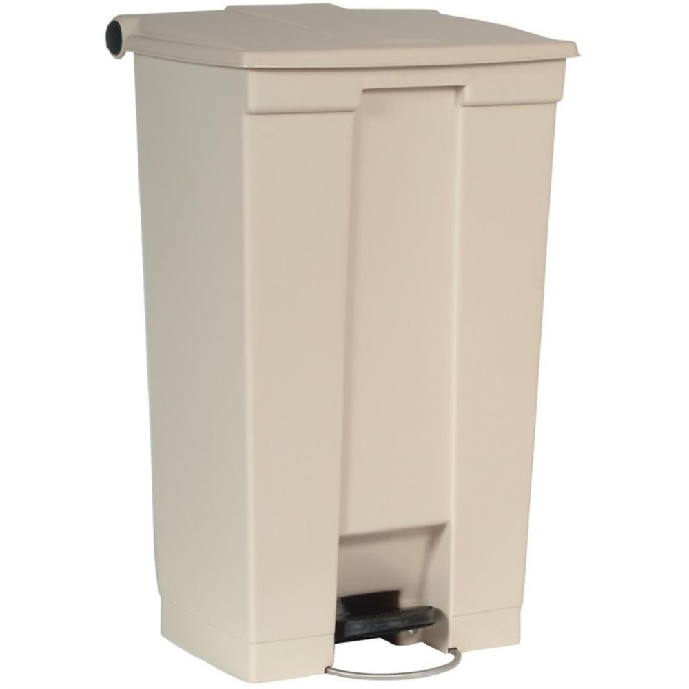 Conteneur à pédale step-on beige - 87l - rubbermaid