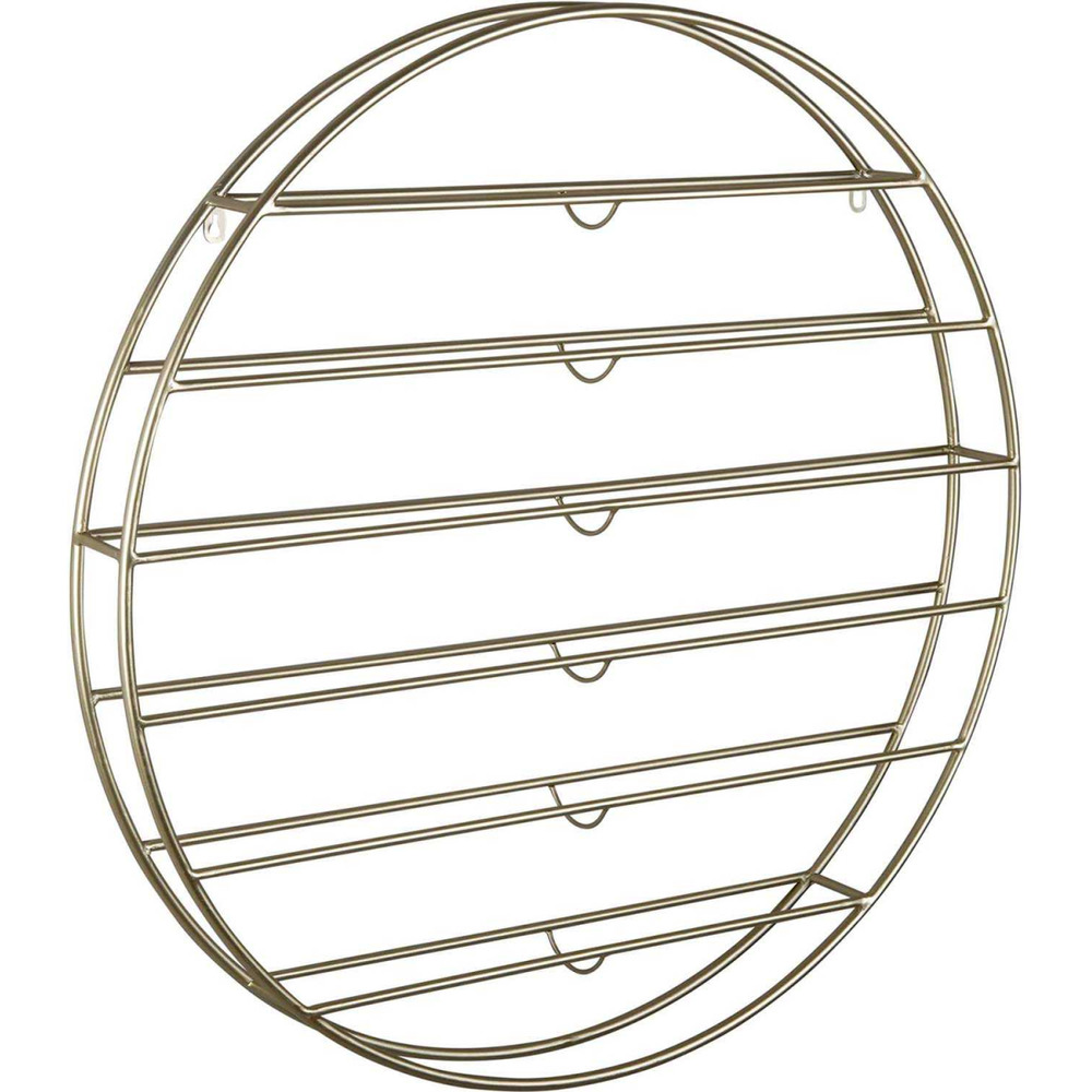 Support mural rond pour bouteilles redondo doré