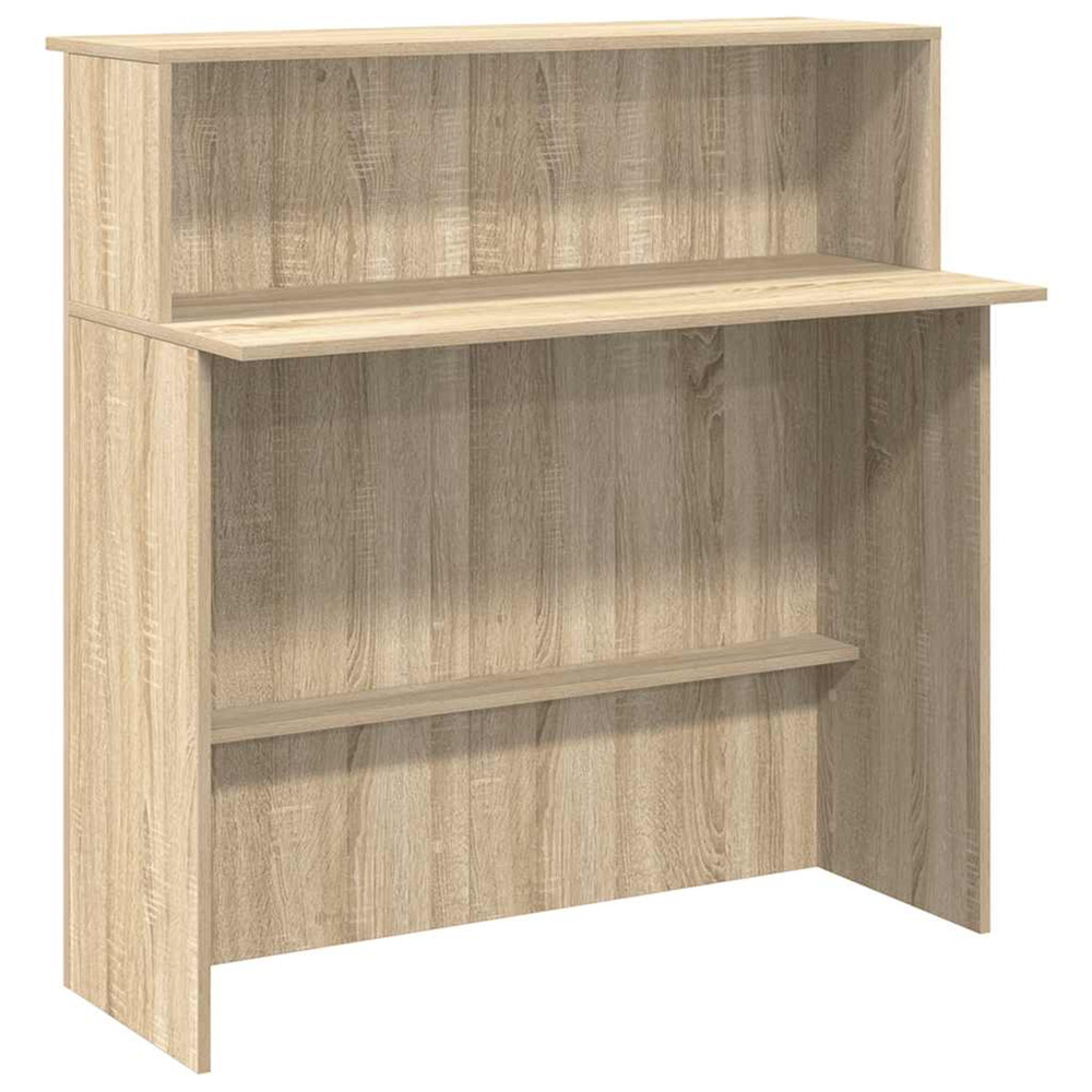 Bureau de réception chêne sonoma 100x50x103,5 cm bois d'ingénierie
