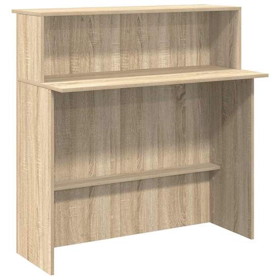 Bureau de réception chêne sonoma 100x50x103,5 cm bois d'ingénierie