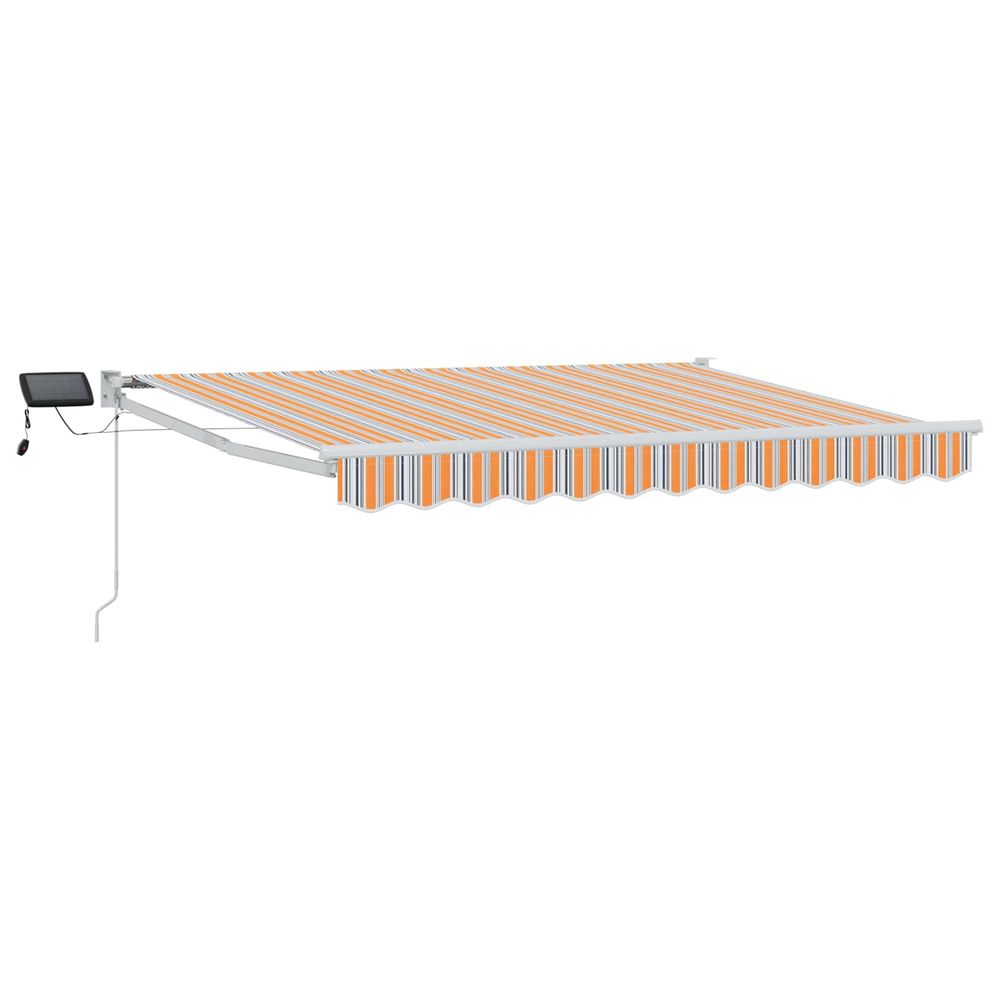 Store rétractable manuel avec leds 3,5 x 2,5 m
