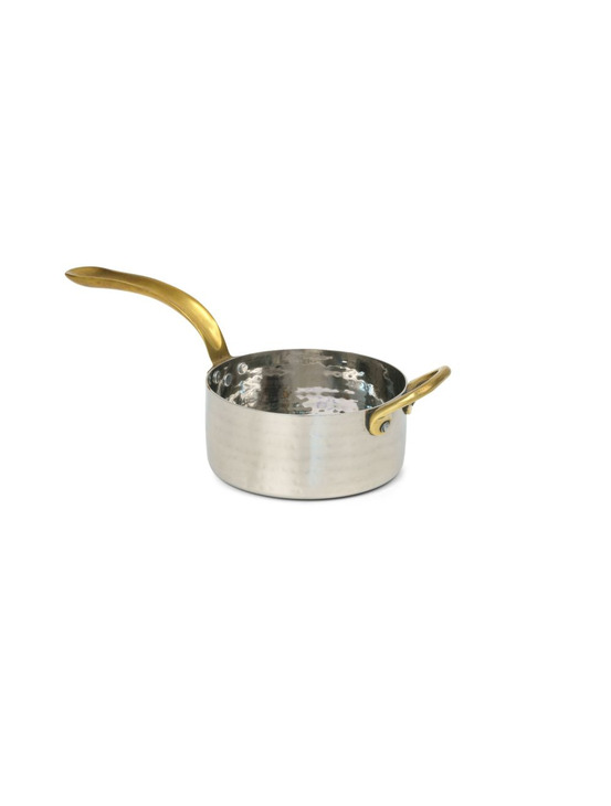 Mini casserole ronde poignée dorée - pujadas