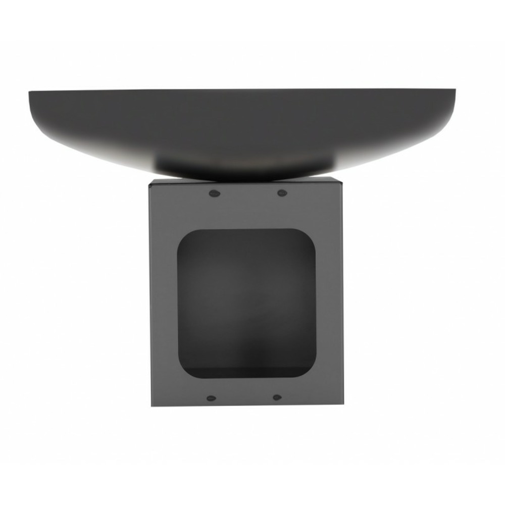 Brasero de jardin tono 70 cm avec range bois en acier