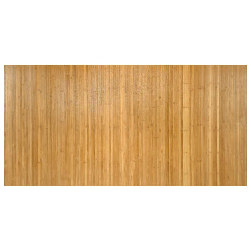 Tapis rectangulaire naturel 100x200 cm bambou