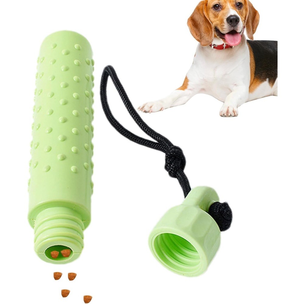 Jouet flottant pour chien peut cacher des collations vert 24,5*4,5*4,5cm