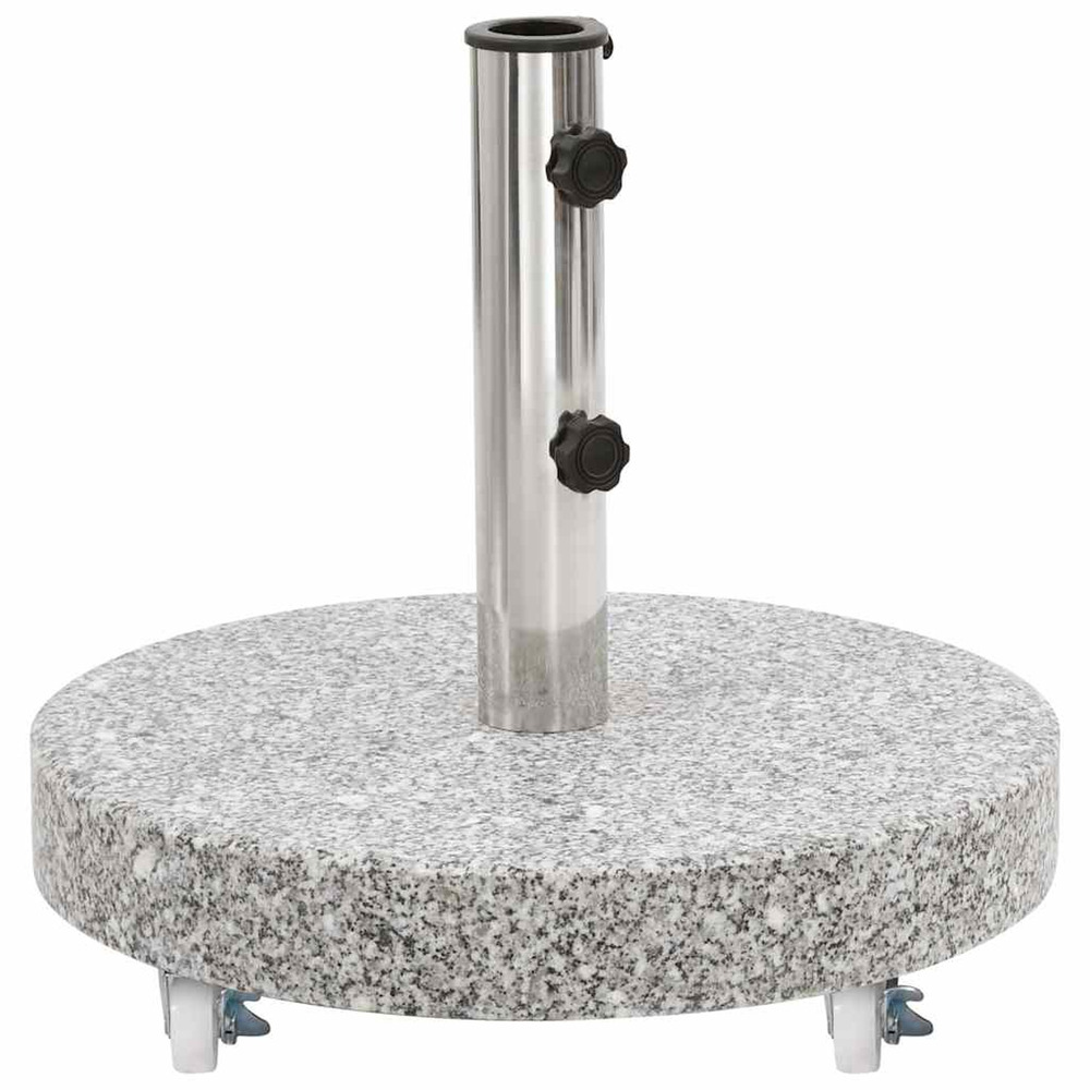 Socle de parasol granite 30 kg rond gris