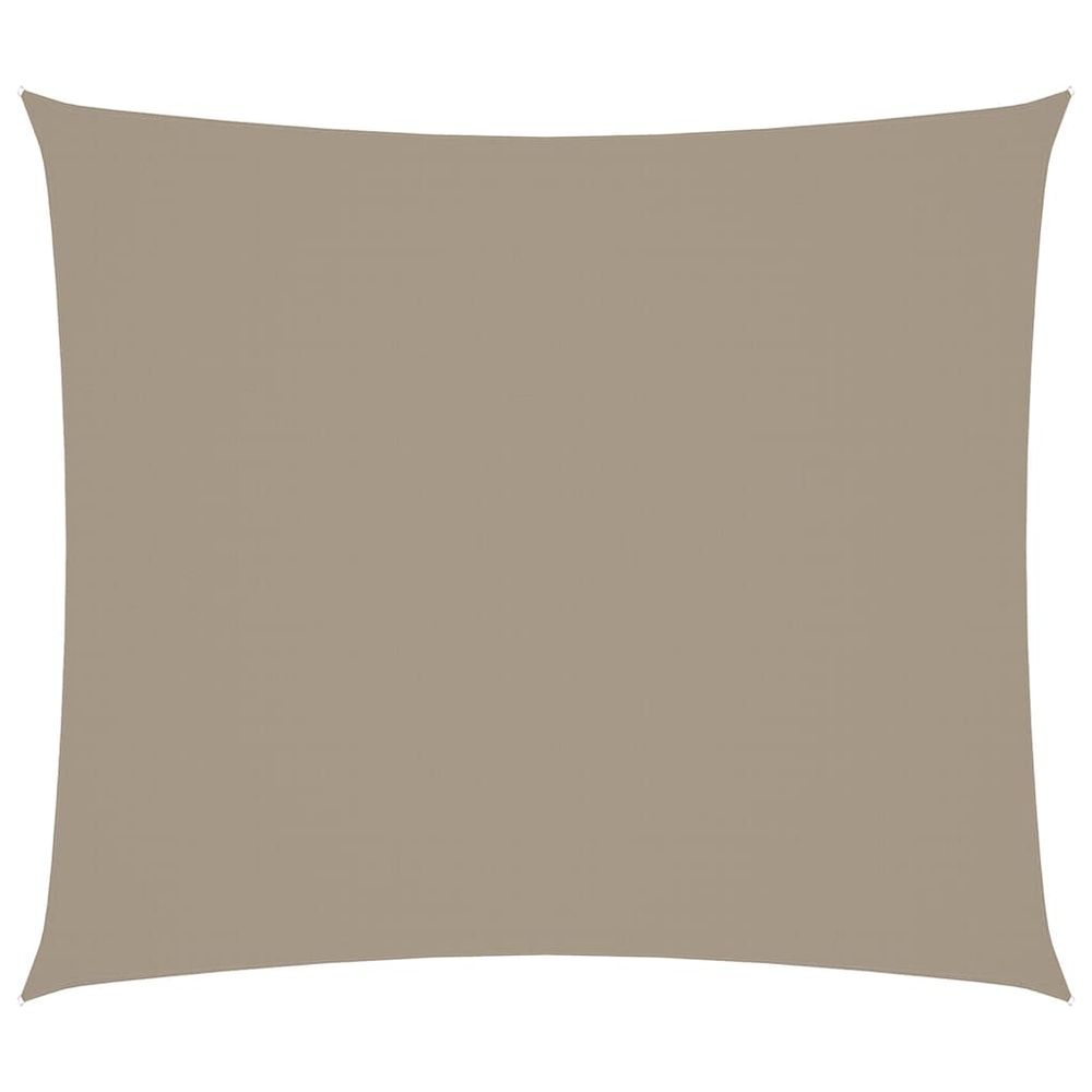 Voile de parasol tissu oxford rectangulaire 2,5x3 m taupe