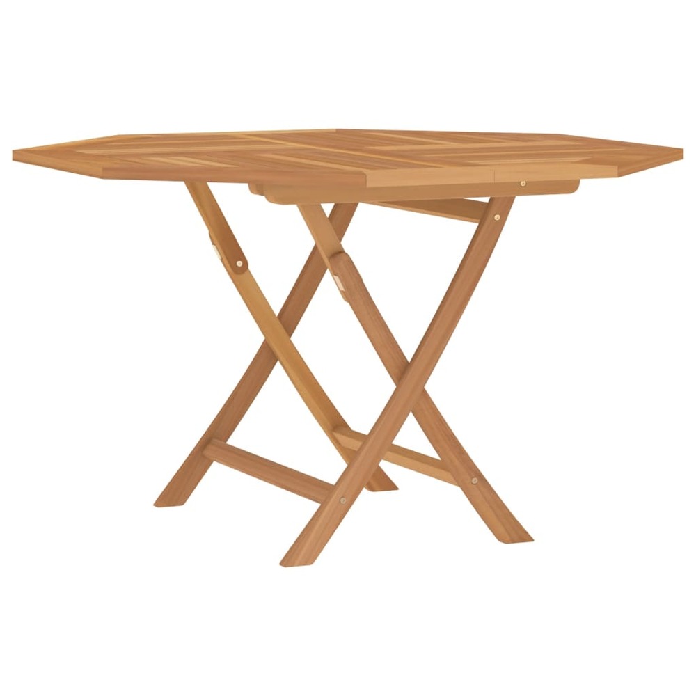Table pliable de jardin 110x110x75 cm bois massif de teck