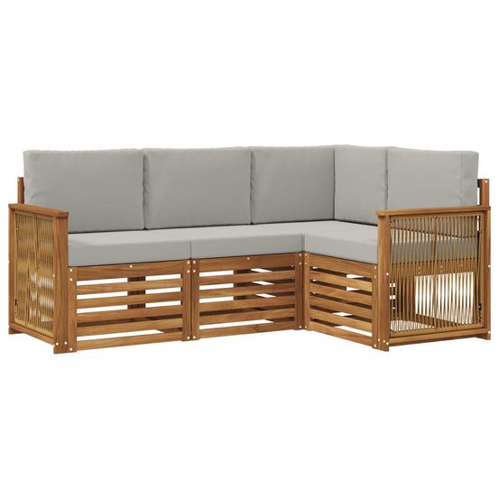 Ensemble de canapés d'extérieur 4 pc polyester