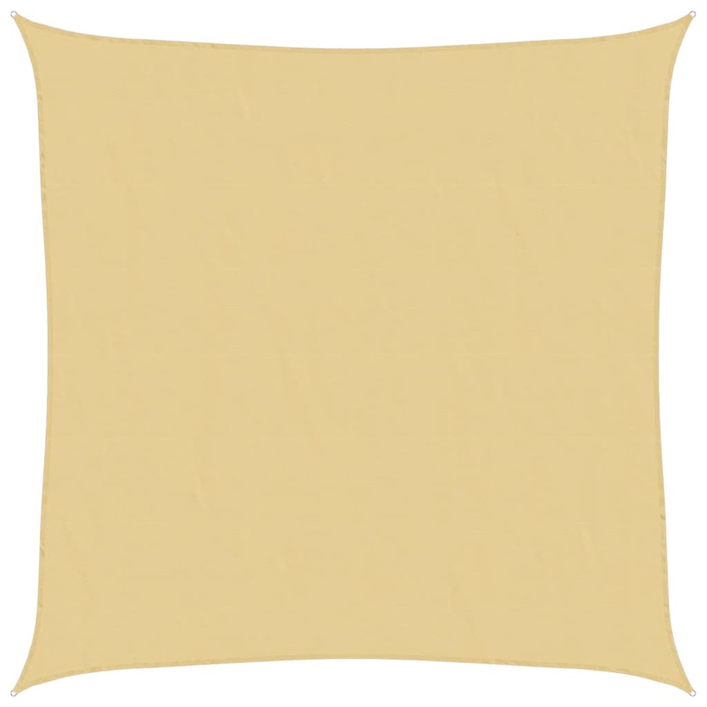 Voile d'ombrage sable 3,6x3,6 m 100 % polyester oxford