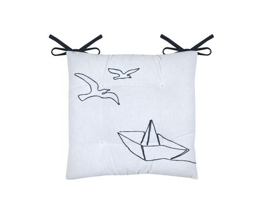 Galette de chaise marine bord de mer