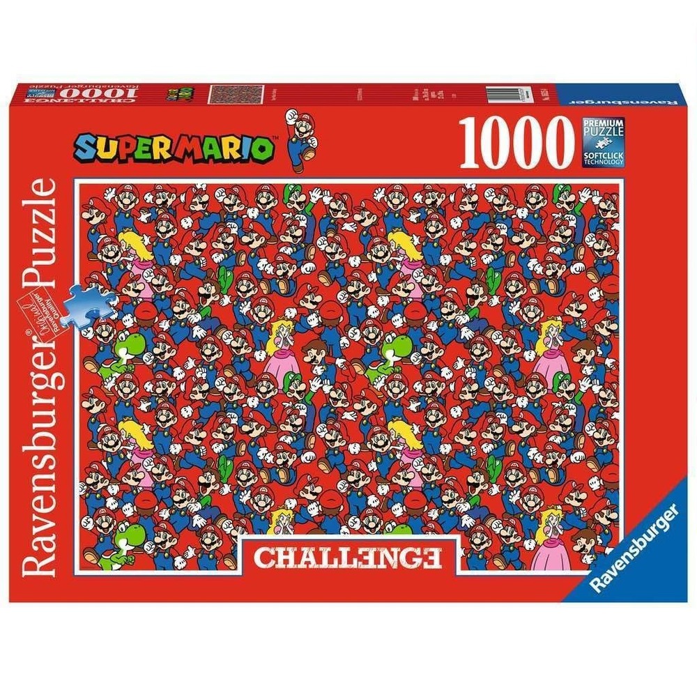 Puzzle 1000 pièces - super mario - ravensburger - dessins animés et bd