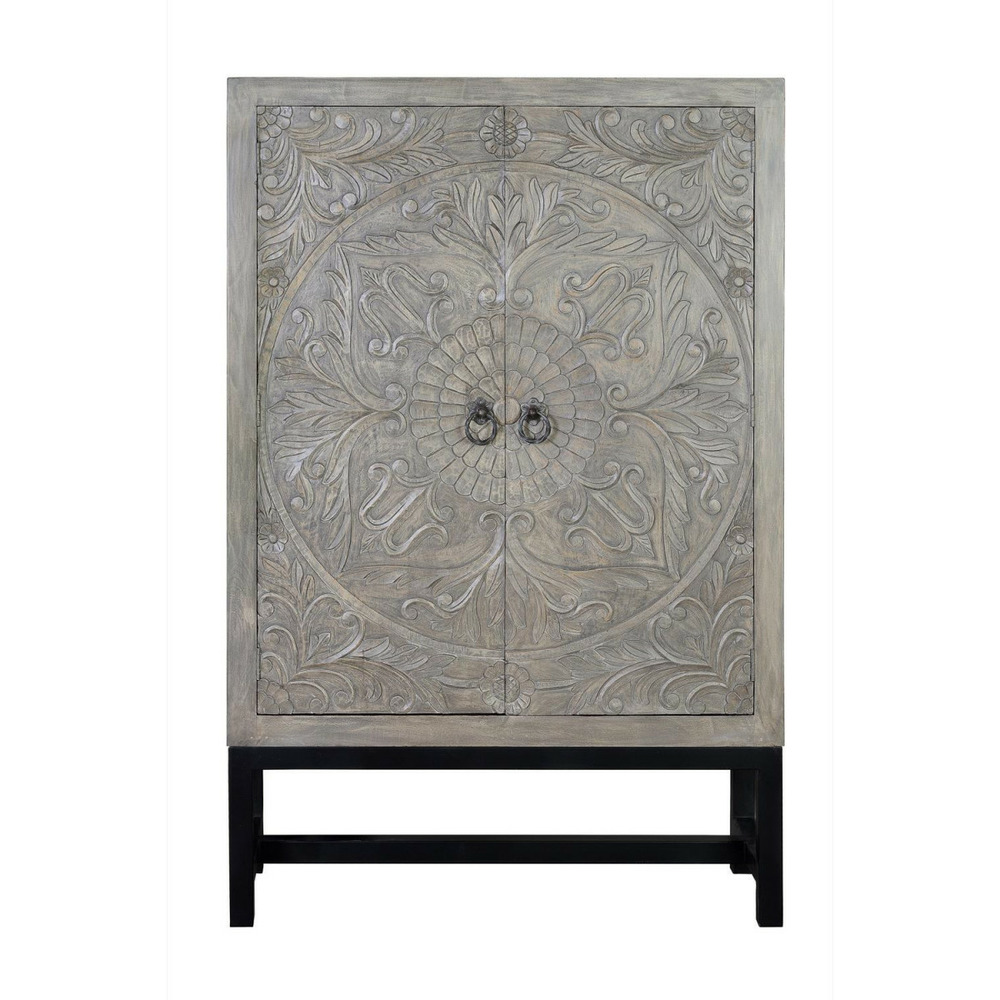 Armoire bois-fer gris - opalina décoration d'autrefois