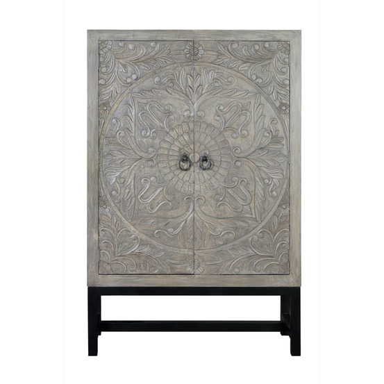 Armoire bois-fer gris - opalina décoration d'autrefois