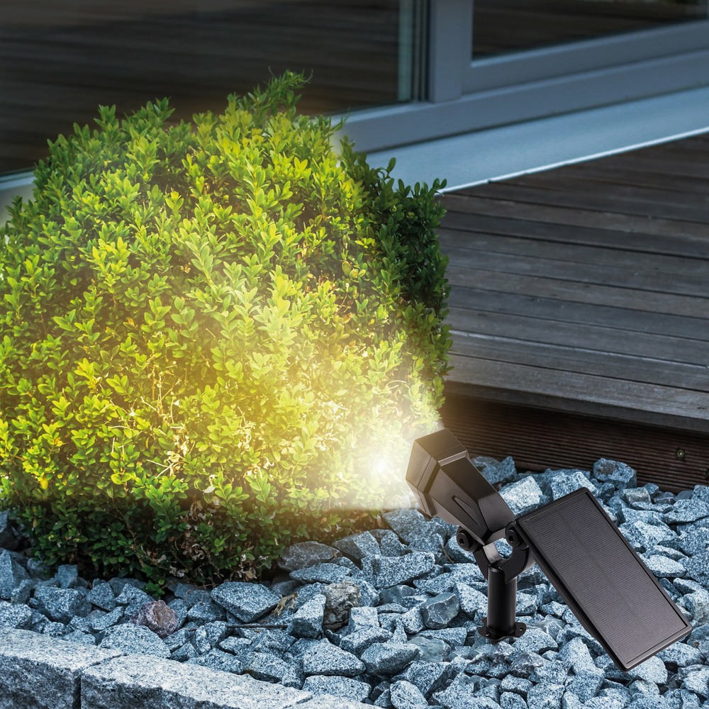 Esotec solarspot mult-spot 3000 blanc chaud 3 modes ip65 résistant aux intempéries outdoor 102047