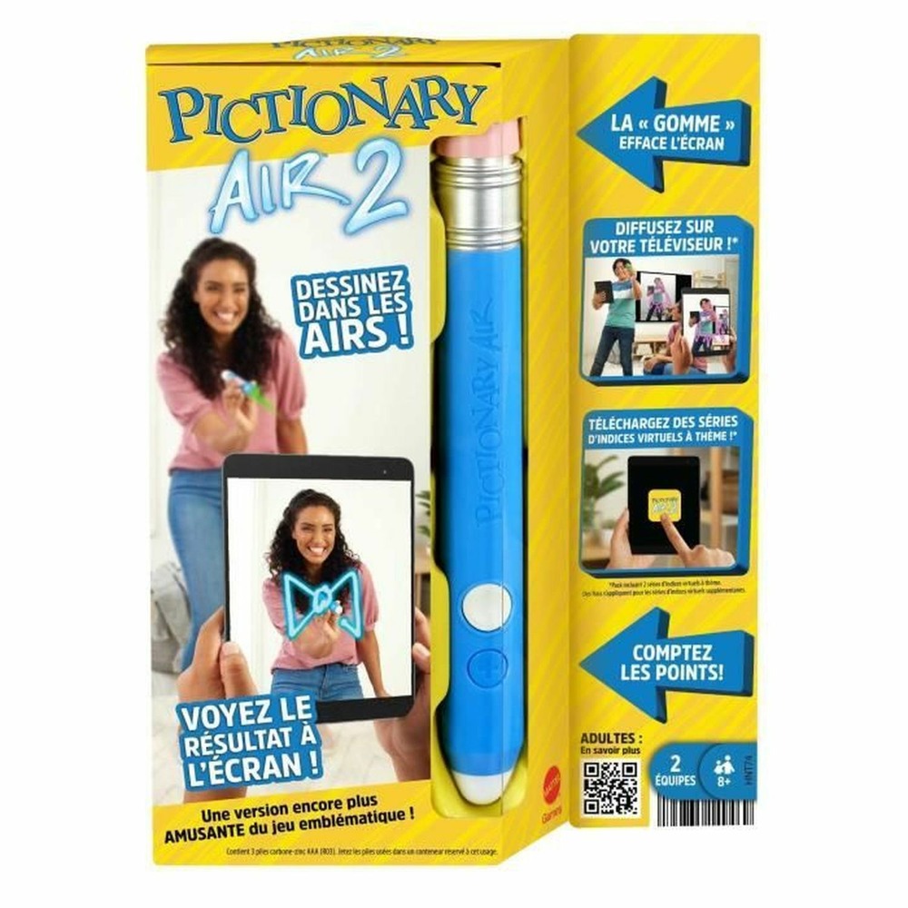 Jeu de plateau - mattel games - pictionary air 2