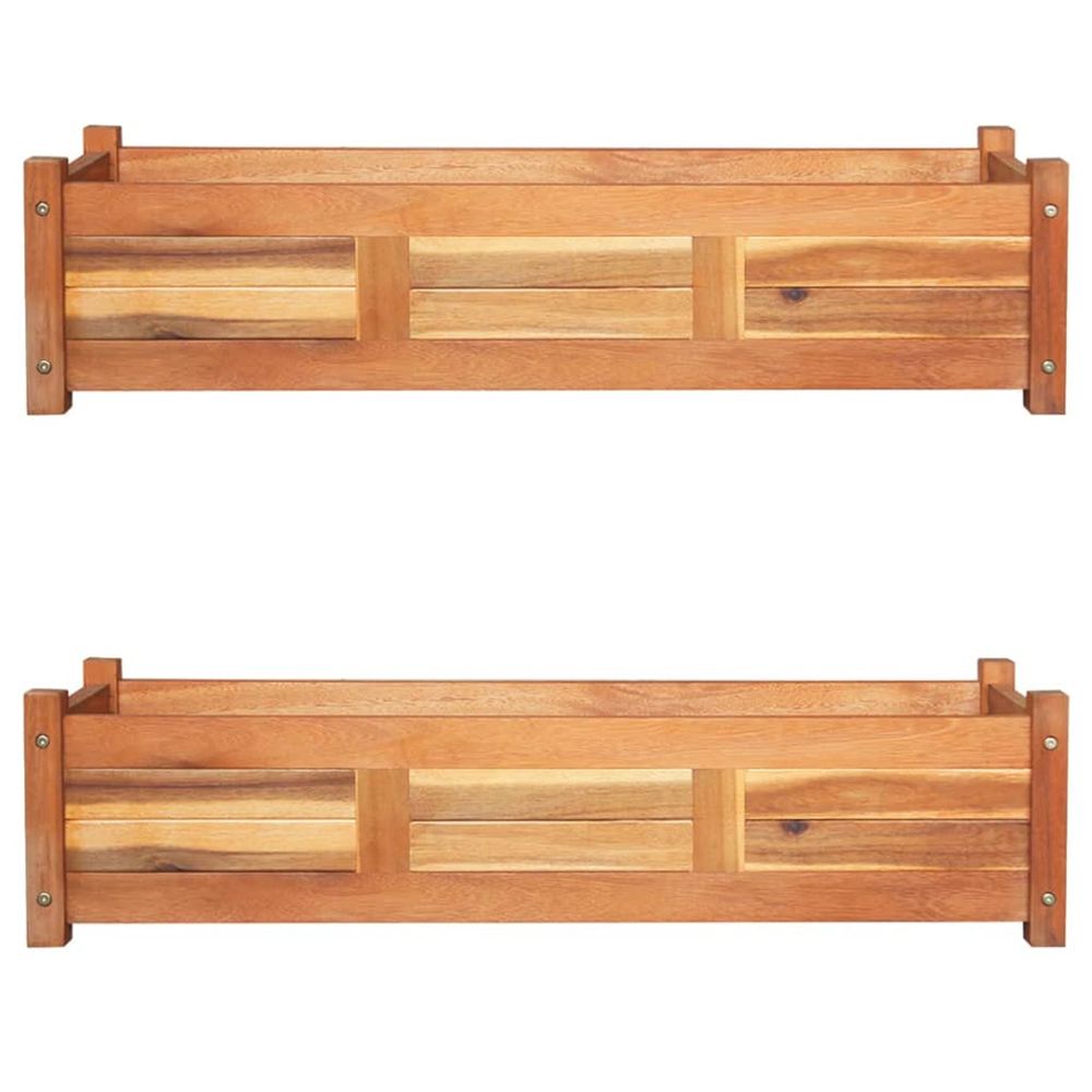 JardiniÃšre surÃ©levÃ©s de jardin 2 pcs Bois