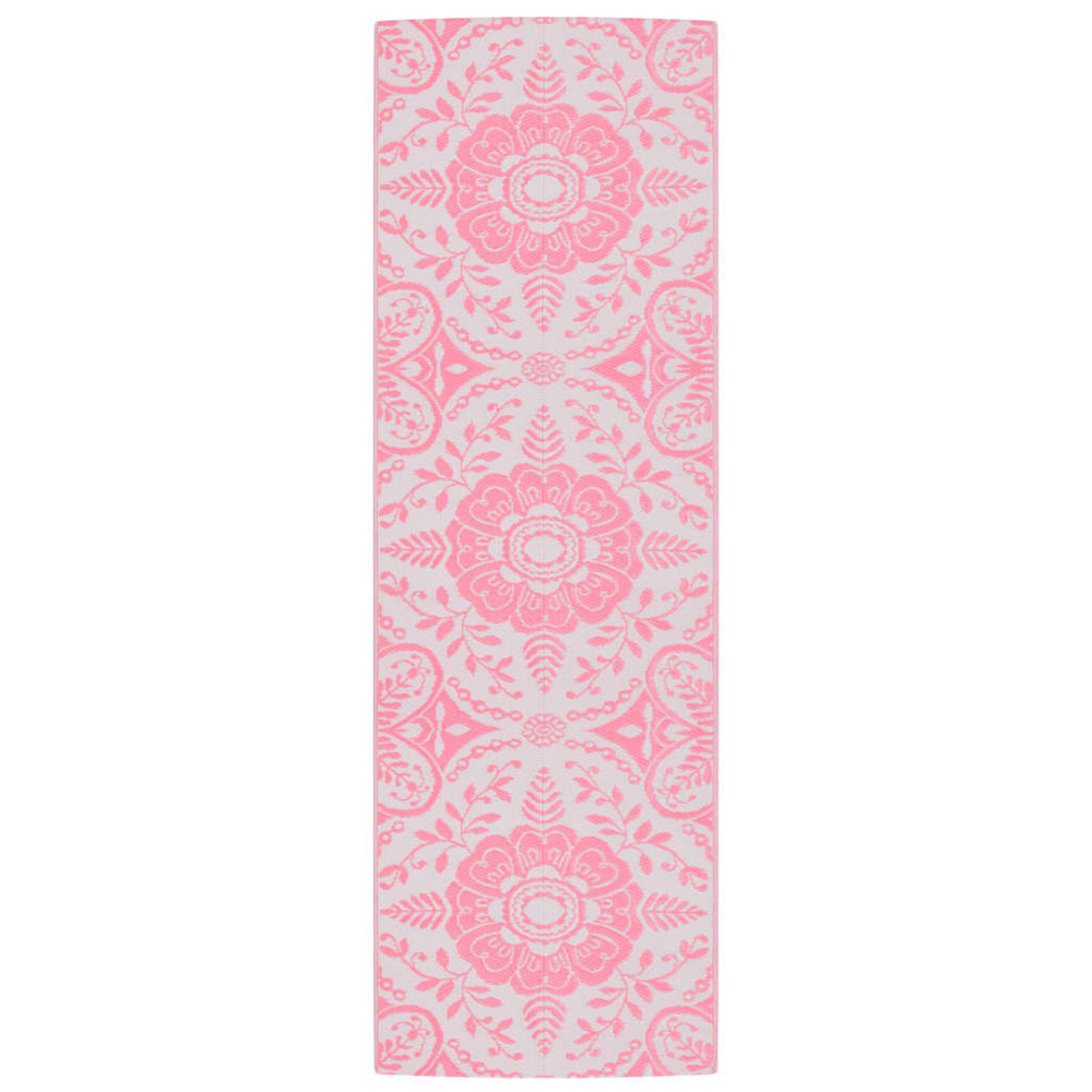 Tapis d'extérieur arakil rose 80 x 250 cm pp