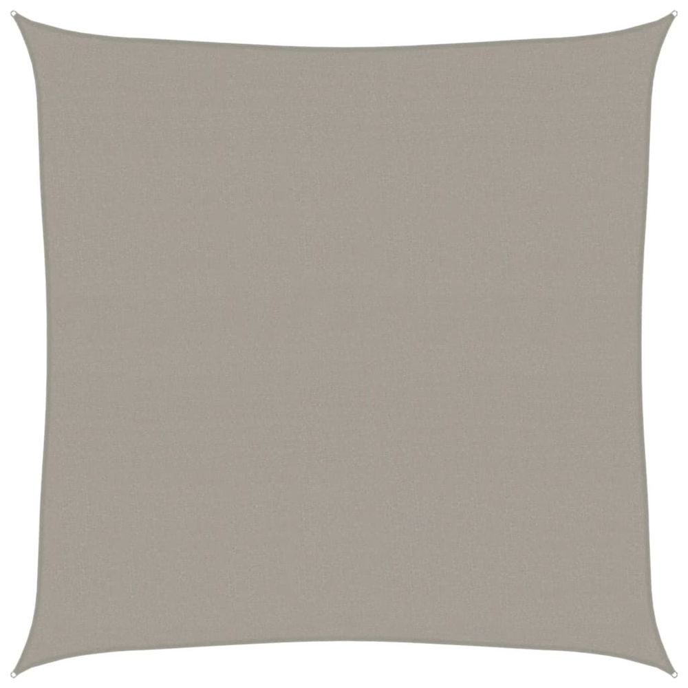 Voile d'ombrage 160 g/m² carré gris clair 4,5x4,5 m pehd