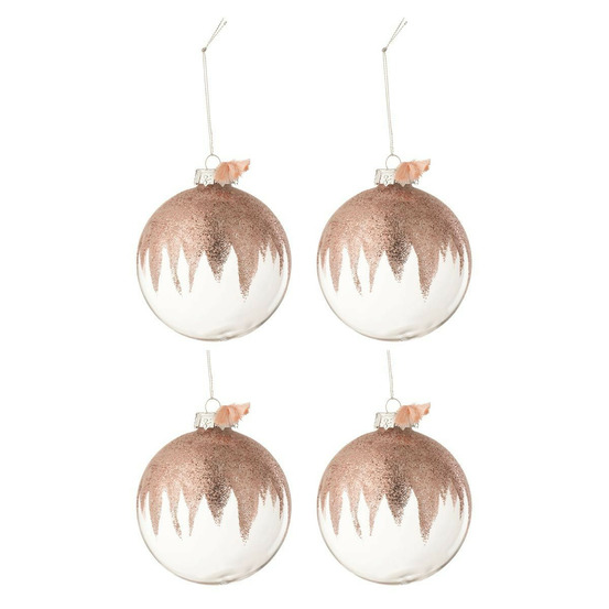 Lot de 4 boules de noël