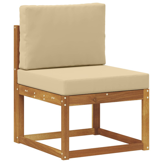 Sofa de milieu extérieur bois d'acacia massif