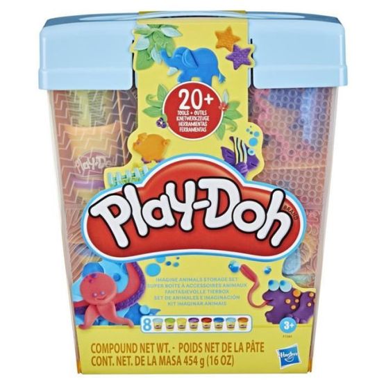Play-doh super boîte a accessoires animaux, jouets et pâte a modeler pour enfants