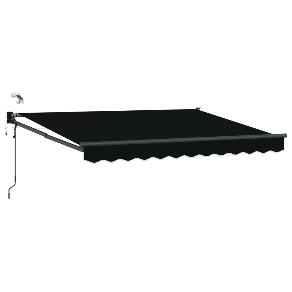 Auvent rétractable électrique noir 3 x 2,5 m