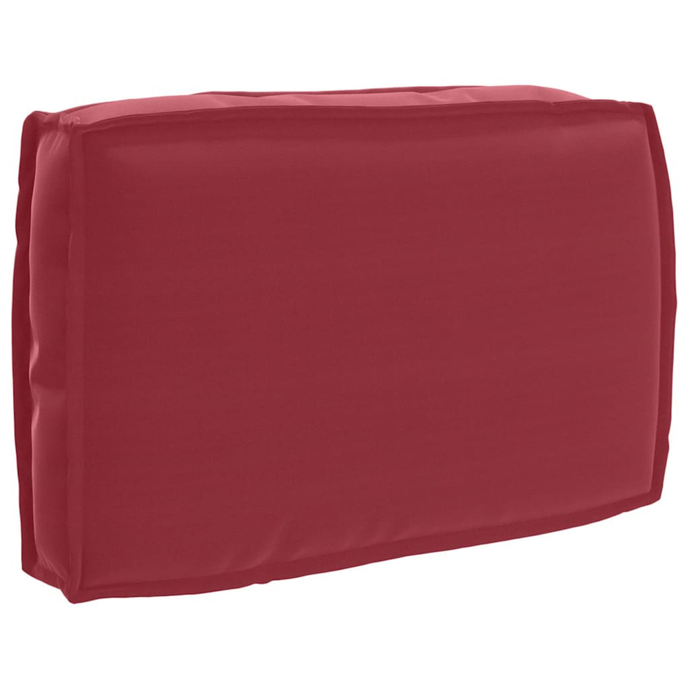 Coussin pour dossier de palette bordeaux 60 x 40 x 12 cm