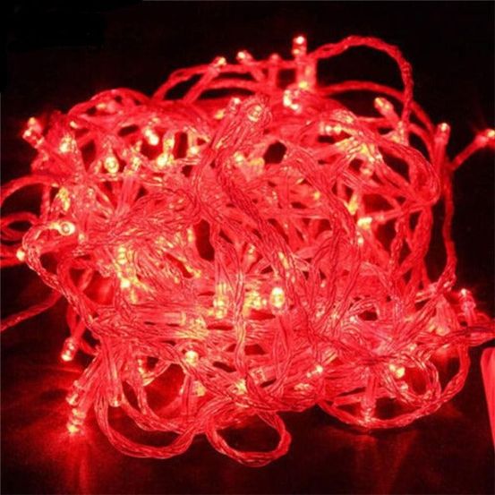 Guirlande lumineuse - rouge 10m