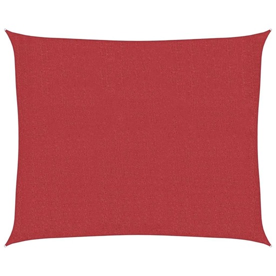 Voile d'ombrage 160 g/m² rouge 2,5x3 m pehd